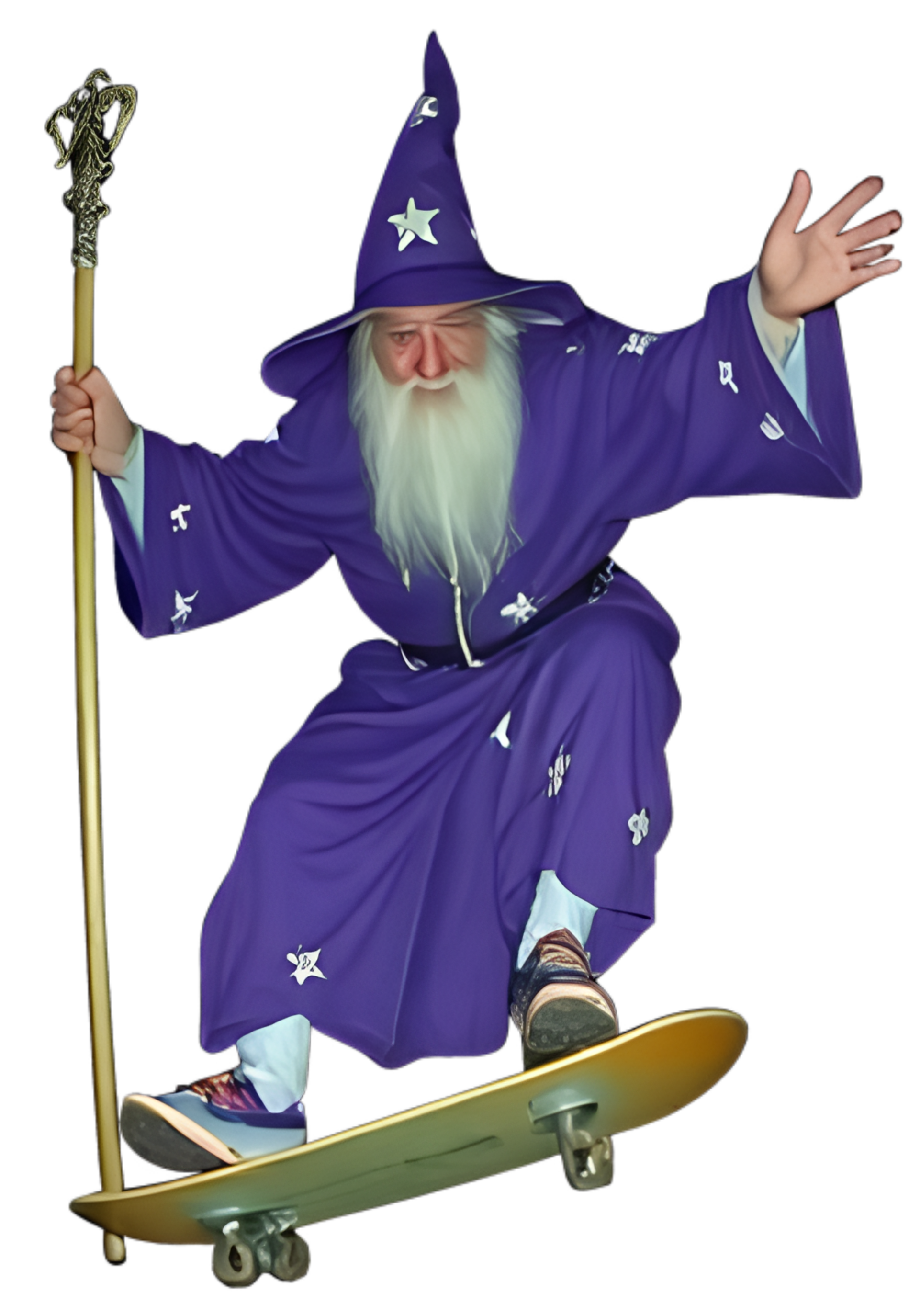 High Wizard on skateboard